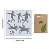 PET Hollow Out Drawing Painting Stencils DIY-WH20030-013-2