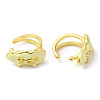 Enamel Bowknot Cuff Earrings EJEW-G348-03G-2