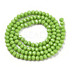 Electroplate Glass Beads Strands EGLA-A034-P4mm-A28-2