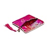 Chinese Brocade Tassel Zipper Jewelry Bag Gift Pouch ABAG-F005-10-3