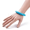 11Pcs 11 Color Imitation Gemstone Acrylic Curved Tube Chunky Stretch Bracelets Set for Women BJEW-JB08136-3