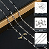 5M 304 Stainless Steel Rectangle Link Chains CHS-TA0001-55-4