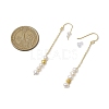 Natural Pearl Dangle Earrings EJEW-P286-42G-3