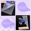 Transparent Acrylic Earring Displays NDIS-WH0015-01D-5