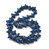 Electroplated Natural Lava Rock Beads Strands G-A251-C01-01H-1