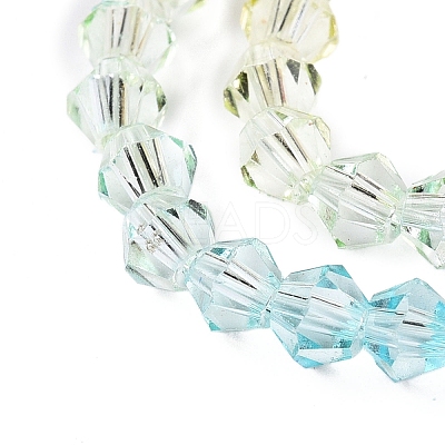 Gradient Color Baking Paint Glass Bead Strands X1-DGLA-A039-T4mm-A012-1