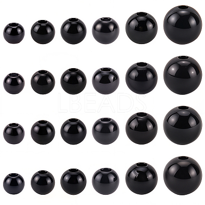 3400Pcs 6 Styles ABS Plastic Imitation Pearl Beads KY-SP0001-51-1