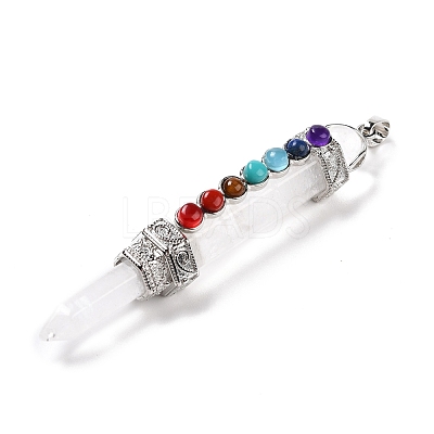 Chakra Theme Natural Quartz Crystal Big Pendants G-I322-06P-05-1