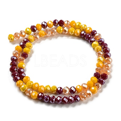 Glass Beads Strands EGLA-A034-M6mm-22-1