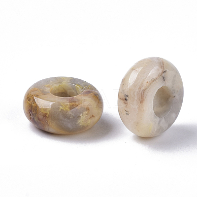 Natural Crazy Agate European Beads X-G-Q503-10-1