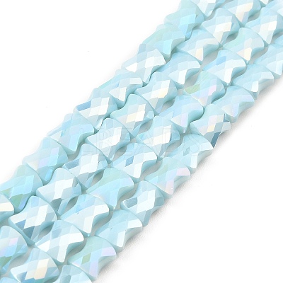 AB Color Plate Glass Beads Strands EGLA-P051-06A-B08-1