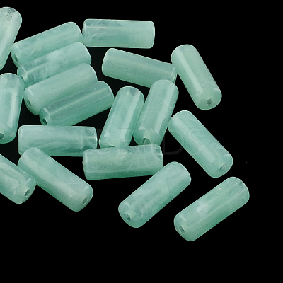 Column Imitation Gemstone Acrylic Beads OACR-R030-08-1