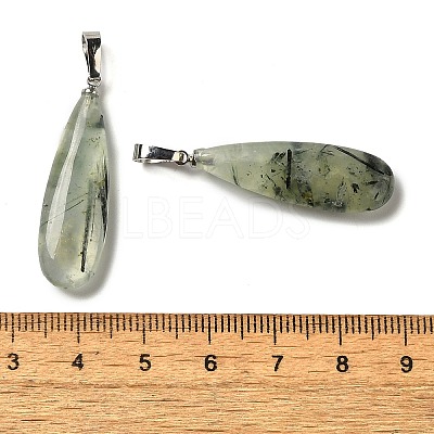 Natural Prehnite Pendants G-Q192-07P-01-1