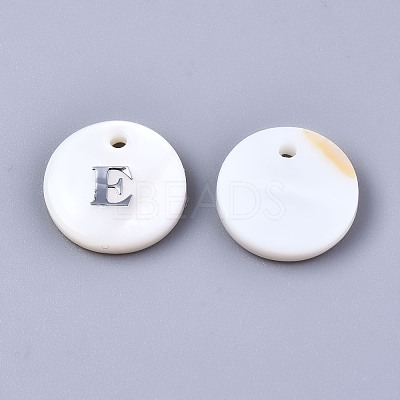 Natural Freshwater Shell Pendants X-SHEL-Q018-01A-E-P-1