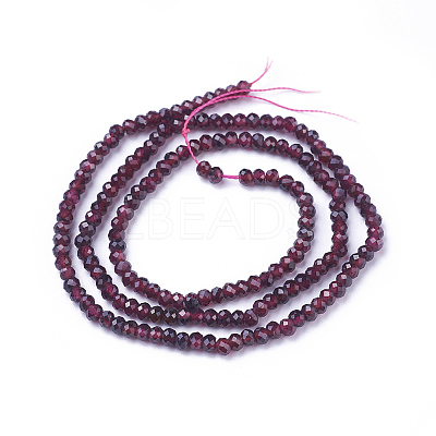 Natural Garnet Beads Strands G-E538-03-1