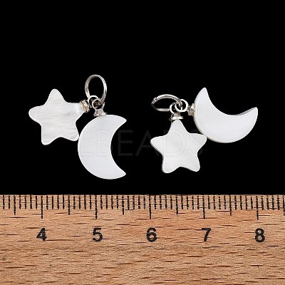 Natural Shell Pendants PALLOY-JF05787-1