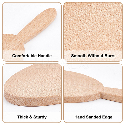 Handmade Wooden Clay Cup Paddle WOOD-WH0029-114-1
