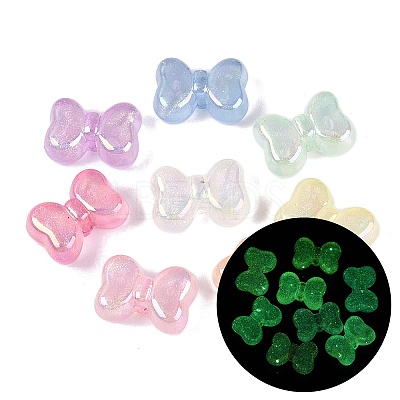 Luminous UV Plating Transparent Acrylic Beads OACR-N160-52-1