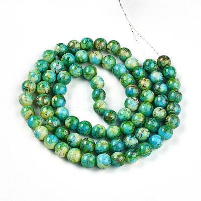 Baking Paint Glass Beads X1-DGLA-N003-10mm-B04-1