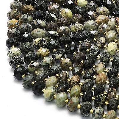 Natural African Turquoise(Jasper) Beads Strands G-P573-A28-01-1