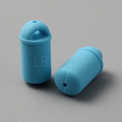 Bottle Food Grade Eco-Friendly Silicone Beads SIL-WH0006-20G-1
