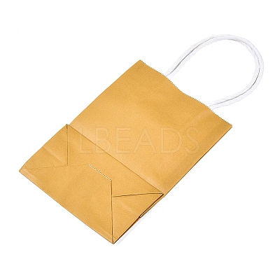 Pure Color Kraft Paper Bags LS-AJEW-G020-A-06-1