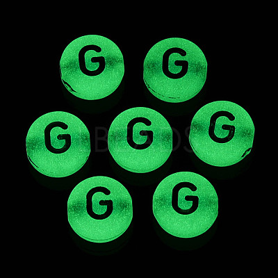 Luminous Frosted Acrylic Beads FACR-T008-02G-1