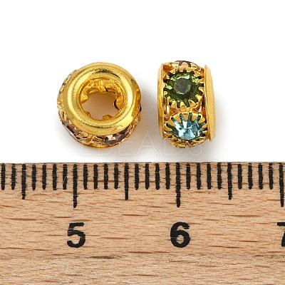Brass Rhinestone Beads KK-U071-02A-02G-1