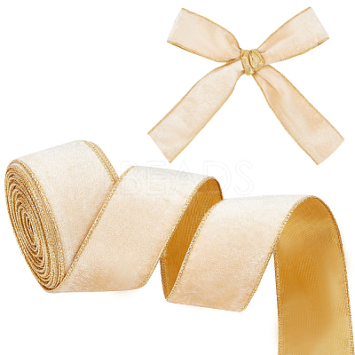 Single Face Velvet Wired Ribbon OCOR-WH0078-222A-02-1