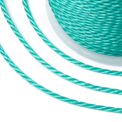 Round Waxed Polyester Cord X-YC-G006-01-1.0mm-25-1
