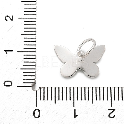 925 Sterling Silver Enamel Butterfly Charms LS-STER-D300-28P-04-1