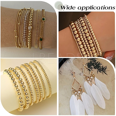 400Pcs 2 Colors Brass Spacer Beads KK-BBC0023-58B-1