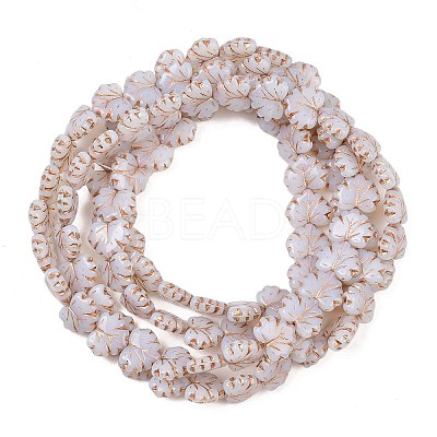 Czech Pressed Glass Beads GLAA-I061-51B-1