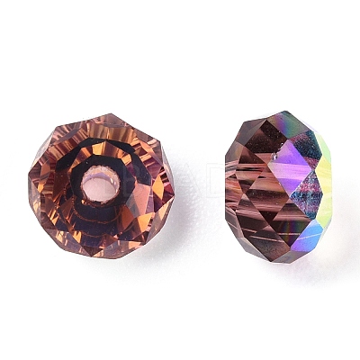 Faceted Transparent Glass Beads GLAA-E047-01A-1