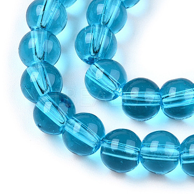 Transparent Glass Beads Strands GLAA-T032-T6mm-06-1