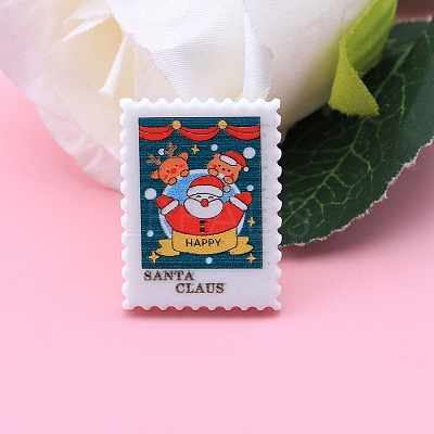 Christmas Stamp Resin Cabochons XMAS-PW0001-220D-1