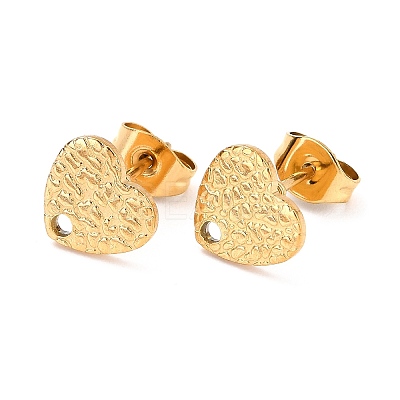 Ion Plating(IP) 304 Stainless Steel Stud Earring Findings LS-STAS-I183-08A-G-1