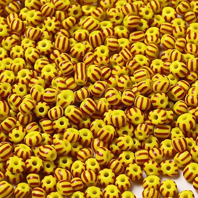 8/0 Opaque Colours Seep Glass Seed Beads SEED-F003-04B-01-1