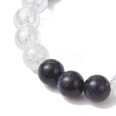 Leaf Alloy Charm Bracelets BJEW-JB12554-03-1