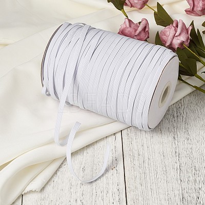 1/2 inch Flat Braided Elastic Rope Cord EC-R030-12mm-01-1