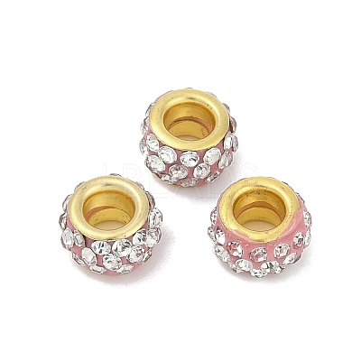 Alloy Rhinestone Clay Pave Beads ALRI-D300-04G-01-1