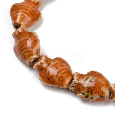 Handmade Porcelain Beads Strands PORC-P030-01A-07-1