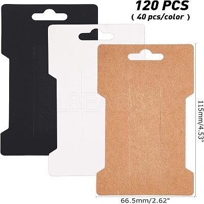 Cardboard Paper Hair Clip Display Cards CDIS-NB0001-04-1