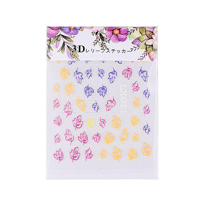 3D Flower Nail Art Sticker Decals LS-MRMJ-T027-02K-1
