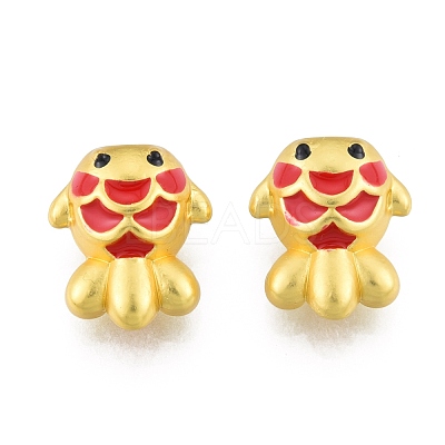 Alloy Enamel European Beads FIND-G035-68MG-1