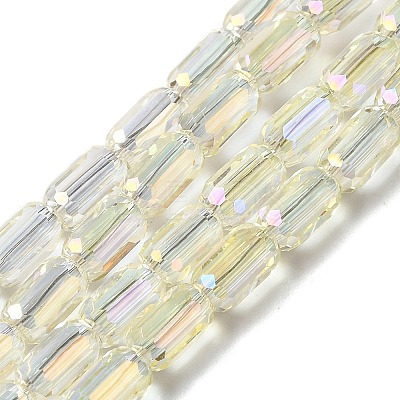 Electroplate Glass Beads Strands EGLA-D031-01-18-1