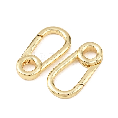 Brass Spring Gate Rings KK-P339-02G-1