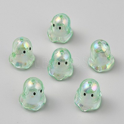 Transparent Acrylic Bead Caps TACR-WH0021-20B-1