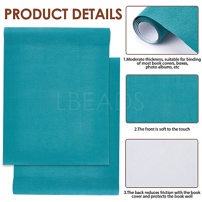 5 Sheets 5 Colors Faux Suede Book Covers DIY-CP0011-16B-1