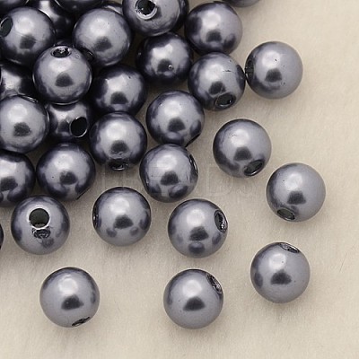 Imitation Pearl Acrylic Beads PL611-09-1